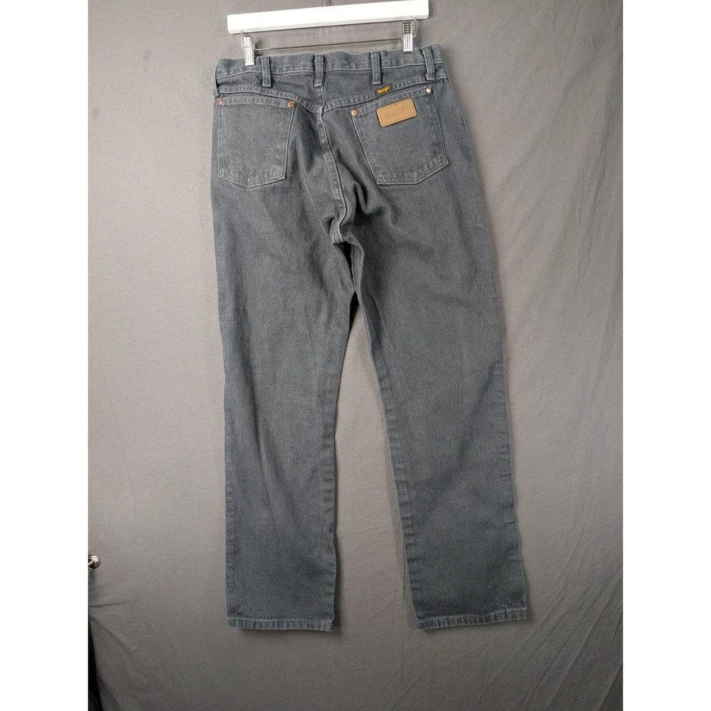 Wrangler‎ Mens 1013MWZCG Cowboy Cut Regular Fit Jeans Gray 34x32